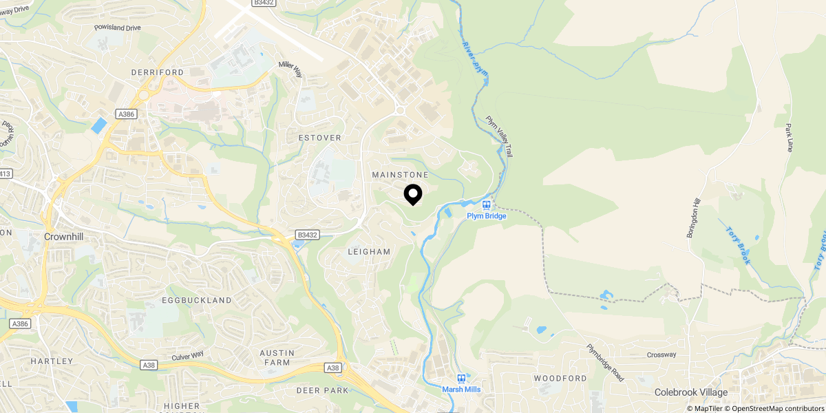 Approximate location of Parkfield Drive, Plymouth, PL6 8AR